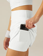 white skort